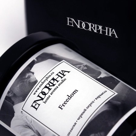 Аромасвеча Endorphia, Black, аромат  Freedom