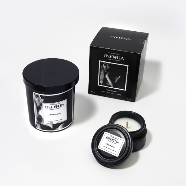 Аромасвеча Endorphia, Black, аромат  Pheromones , 50 мл